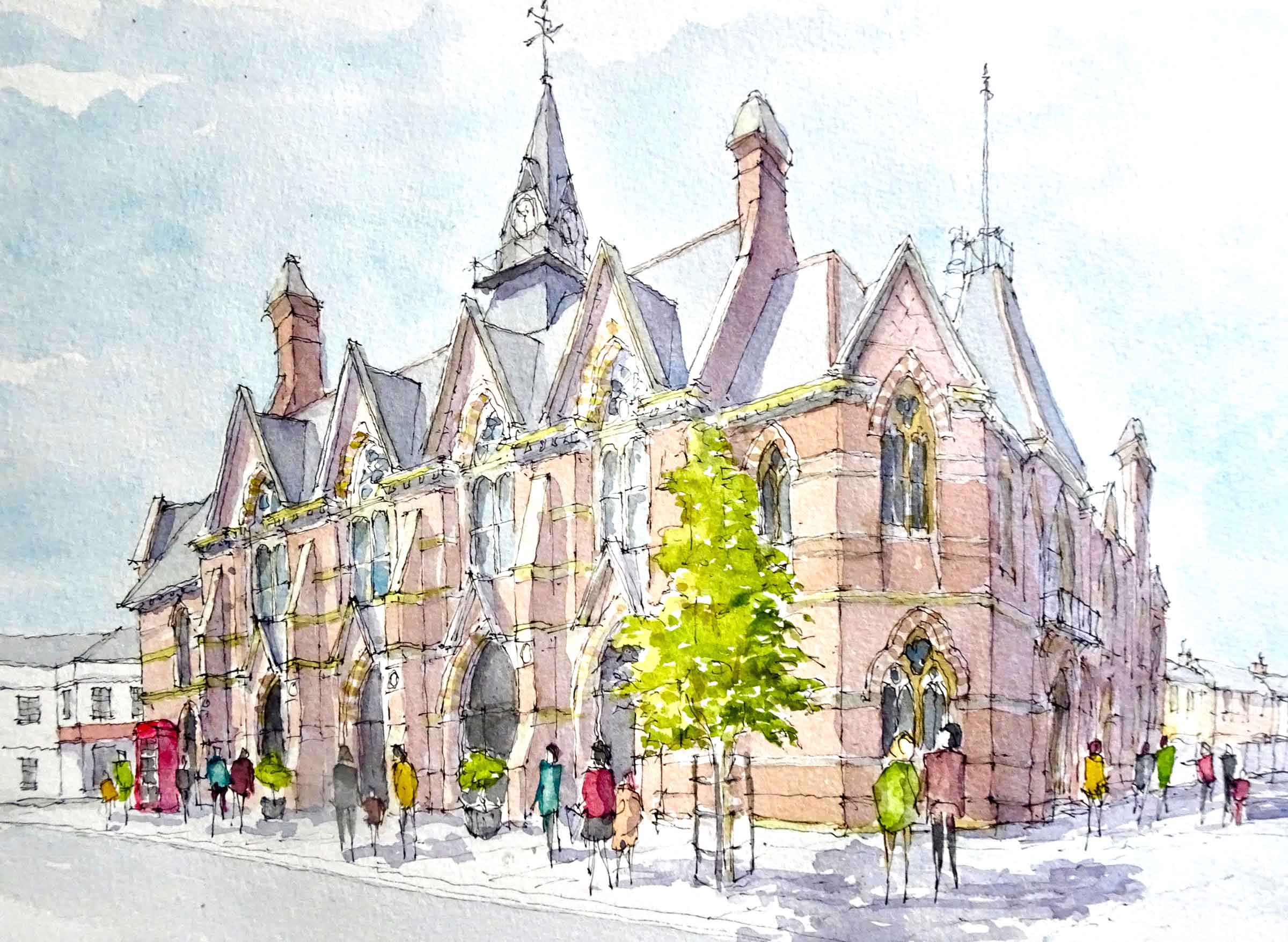 Wokingham Town Hall Painting